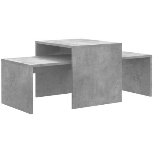 Maison Chic Komplet klubskih mizic - Kavne mizice - Nizka mizica betonsko siv 100x48x40 cm iverna plo&amp;scaron;ča, (21752338) Slike