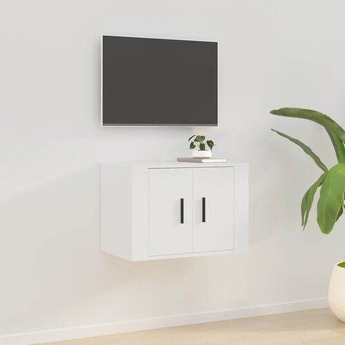 The Living Store Stenska TV omarica bela 57x34,5x40 cm - Stenska TV Omarica, (21376350) Cene