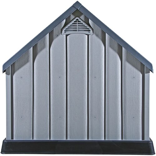  Kućica za pse siva 92 x 87 x 91 cm plastična Slike
