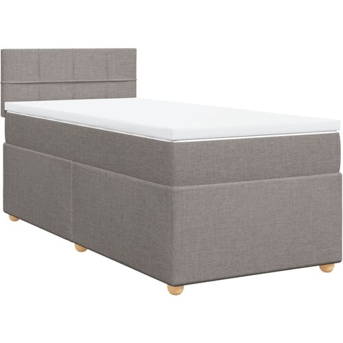 Maison Chic Box spring postelja - Vzmetna postelja z vzmetnico taupe 90x200 cm blago SL16610, (21883066) Cene