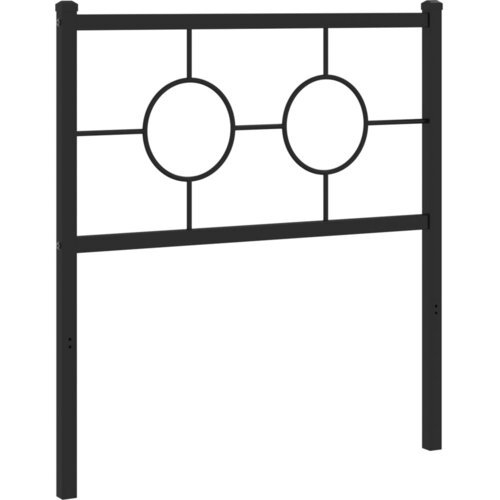 Maison Chic kovinsko posteljno vzglavje - vzglavna omarica - nočna omarica črno 80 cm, (21704795) Cene