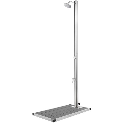 VidaXL Vrtni tu&amp;scaron; s sivim podstavkom 220 cm nerjaveče jeklo Slike