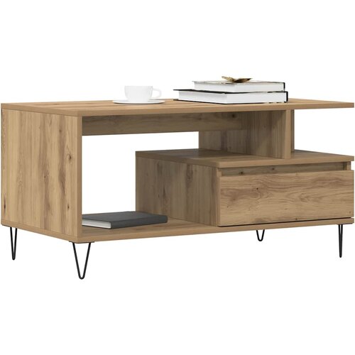  Stol za kavu Artisan hrast 90x49x45 cm izrađeno drvo Slike