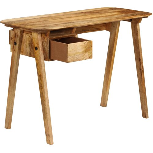 Maison Chic Pisalna miza - pisarniška miza - Računalniška miza 110x50x76 cm trden mangov les, (21785042) Cene