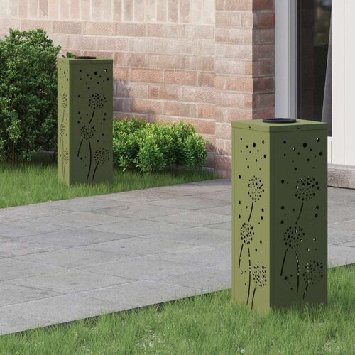  Solarna LED svjetlost za stazu 2 pcs Maslinasto zelena Slike