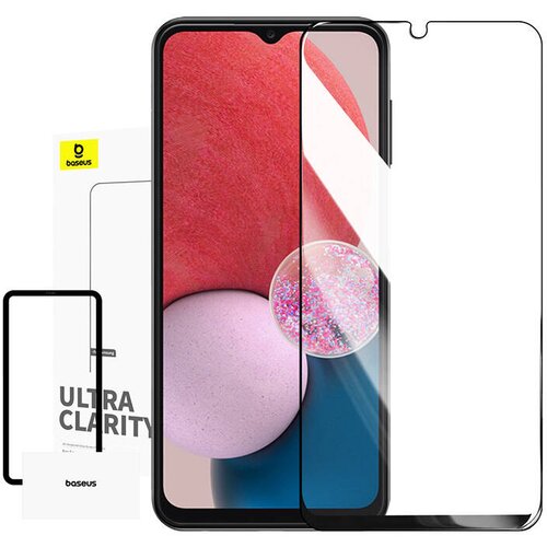Baseus KALJENO STEKLO ZA SAMSUNG A03S 9H ZA&amp;Scaron;ČITA ZA EKRAN ZA HITRO NAMESTITEV, (5000018285) Slike