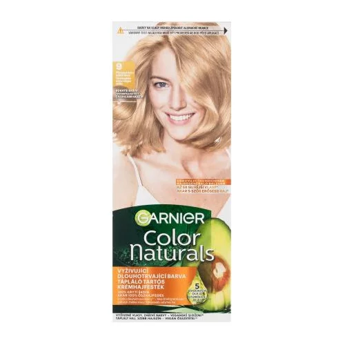 Garnier Color Naturals trajna barva za lase z negovalnimi olji 40 ml Odtenek 9 natural extra light blonde za ženske