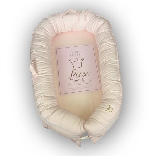 Baby Textil textil gnezdo za bebe Lux, Roze Slike