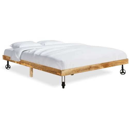  Posteljni okvir iz trdnega mangovega lesa 200x200 cm Cene
