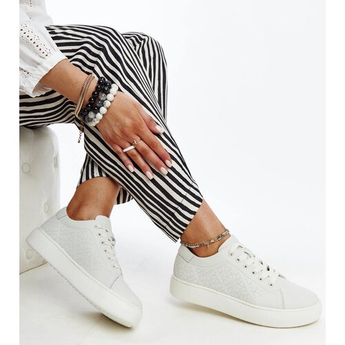 Gemre Beige leather sneakers Sireen Slike