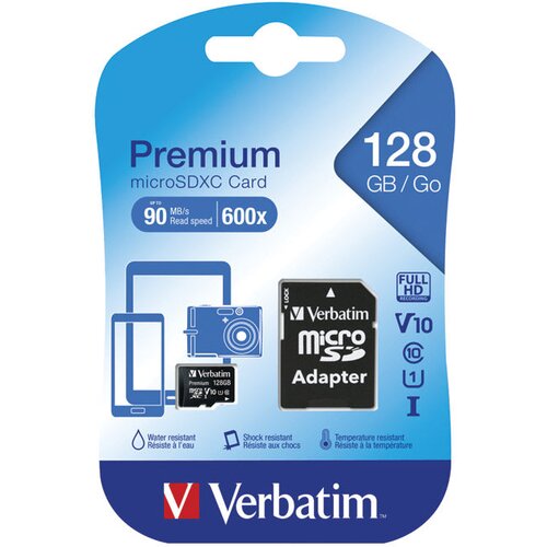  KARTICA MEMORIJSKA MICRO SDXC 128GB VERBATIM 44085 BLISTER Cijene