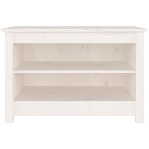 vidaXL klupa za cipele bijela 70 x 38 x 45,5 cm od masivne borovine Cijene