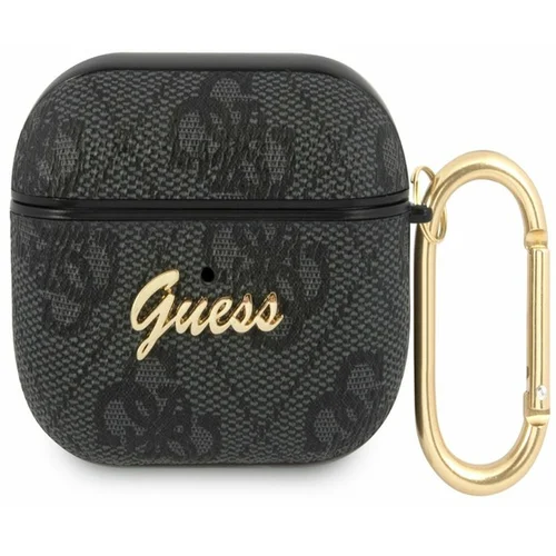 Guess 4G Script PC/PU AirPods Pro Black Ovitek Vijolična