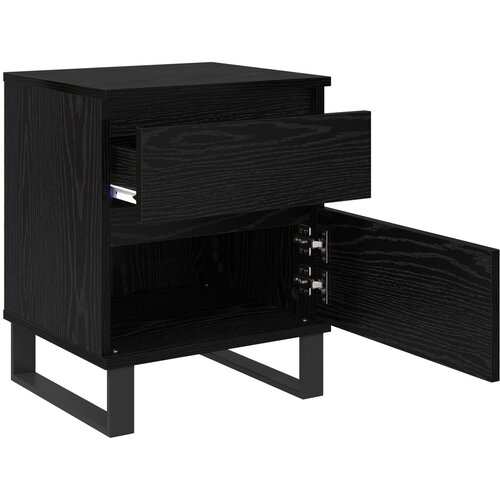  Noćni ormar Crni hrast 40 x 35 x 50 cm Konstruirano drvo Slike