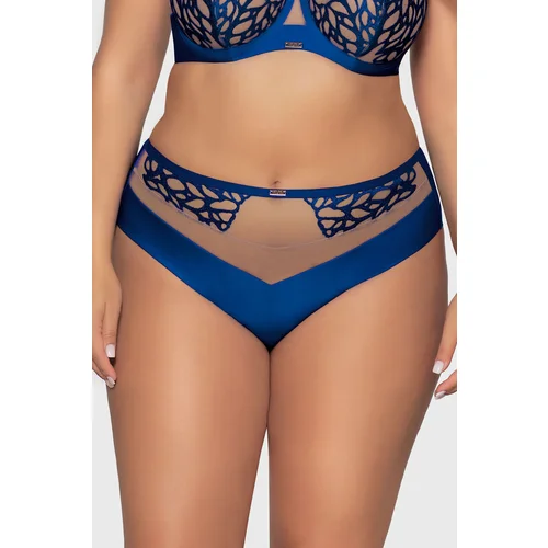 Avalingerie Brazilke Adallina Cobalt z visokim pasom