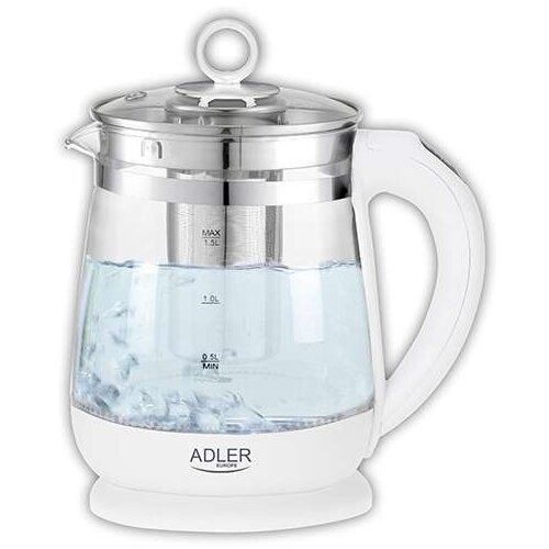Adler 1,5 l stekleni grelnik vode z nastavitvijo temperature, (21087178) Cene