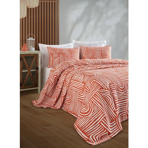 Lessentiel Maison set posteljina line art, 160x230 cm, crveni Cene
