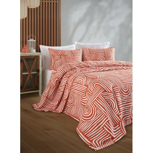 Lessentiel Maison set posteljine Line Art, 160x230 cm, crvena Cene
