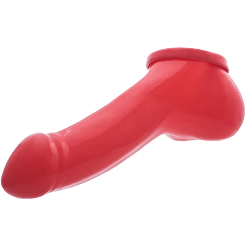 Toylie latex penis sleeve adam 13 x 5,5cm red