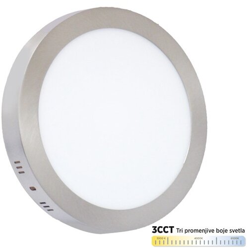 Mitea Lighting nadgradni okrugli led panel saten nikl 24W 3000~6500K M24NO-SN-CCT Cene