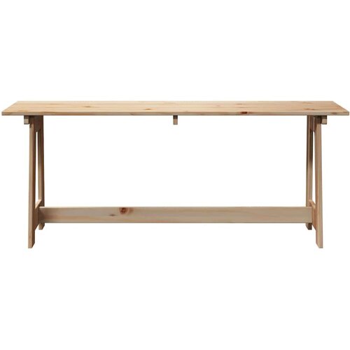  Vanjska klupa Prirodna 119 x 37 x 47 cm Masivno drvo bora Slike