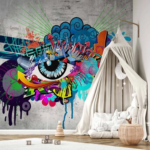  Foto tapeta - Graffiti eye 100x70 Cene