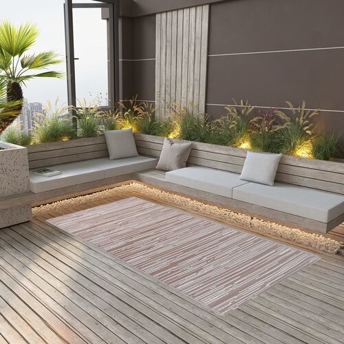 vidaXL Zunanja preproga taupe 140x200 cm PP Cene