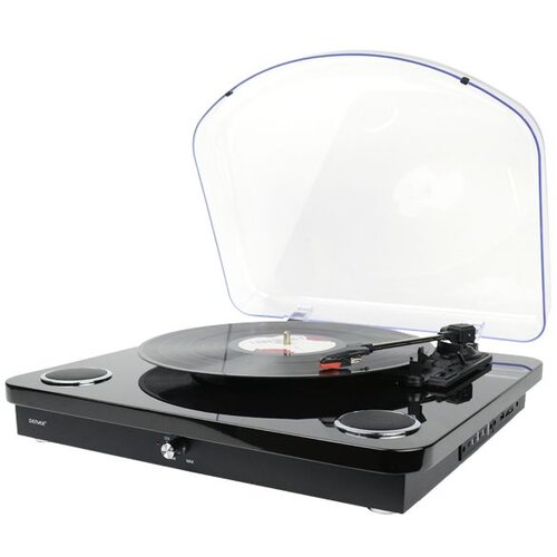 Denver gramofon VPL-210 BLACK, USB &amp;amp; SD card (play&amp;amp;record), bluetooth, zvučnik 5W, audio out, 331/3rpm, 45rpm or 78rpm Slike