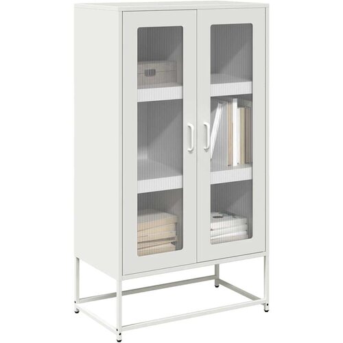 vidaXL Visoka ploča bijela 68x39x123 cm čelik Cijene