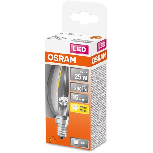 Osram LED žarulja E14 2,5 W 2700 K B25 Slike