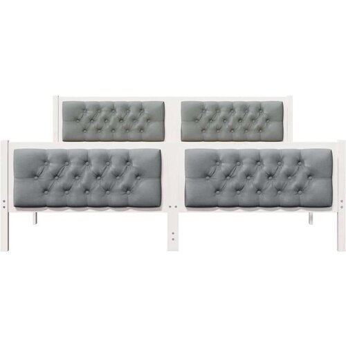 VidaXL Krevetna konstrukcija s uzglavljem Svijetlo siva 180 x 200 cm Slike