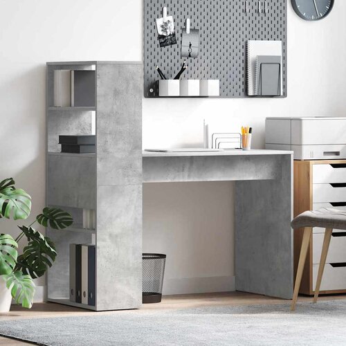  Stol Betonski sivi 113 x 54 x 120 cm Konstruirano drvo Cene