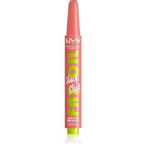 NYX Professional Makeup Fat Oil Slick Click tonirani balzam za ustnice odtenek Story Or Post 2 g Slike