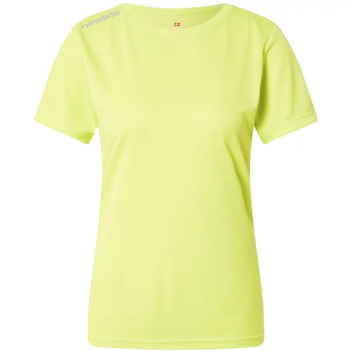 New Line Tehnička sportska majica žuta / srebrno siva