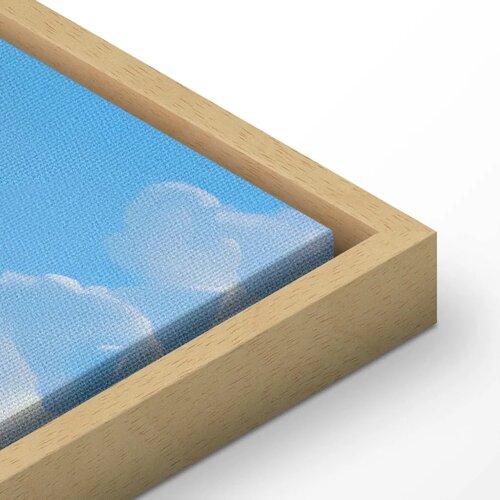  Slika - Ocean in the Air: Waving Clouds Reflecting Morning Light 120x80 U prirodnom drvenom okviru Slike