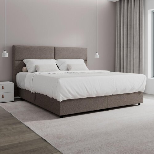 Bessagi Home Postelja Z Vzmetnico Lily, Rjava, 180x200 Slike