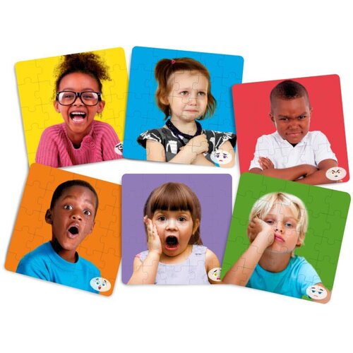 Miniland set puzzle 6 kom Emocije Slike