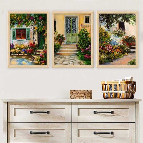 Wallity Set uramljenih slika 3NTC_7547042, 3 Dela Cene