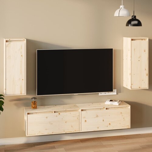 vidaXL Zidni ormarići 2 kom 30 x 30 x 80 cm od masivne borovine Cijene