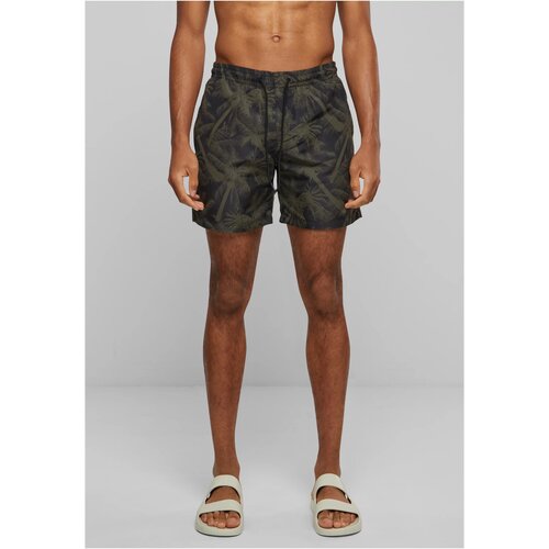 Urban Classics Palm/olive swim shorts Slike