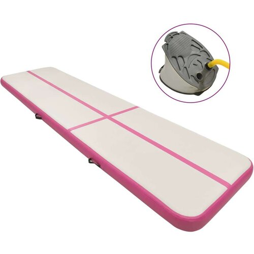  Strunjača na napuhavanje s crpkom 800 x 100 x 15 cm PVC roza Cijene