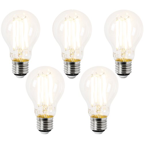 LUEDD Komplet 5 LED žarnic E27 A60 prozorna 3,8 W 806 lm 2700 K Cene