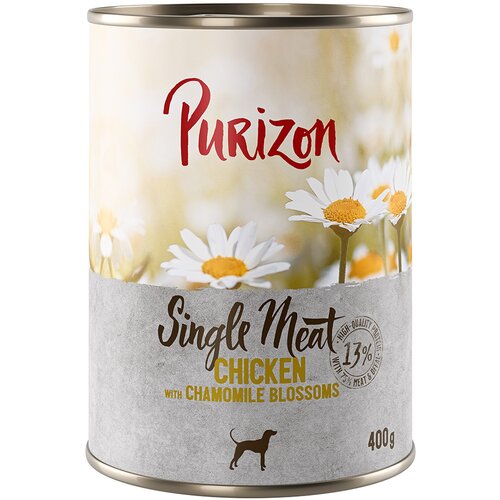 Purizon Ekonomično pakiranje Single Meat 12 x 400 g - Piletina s cvijetom kamilice Cijene