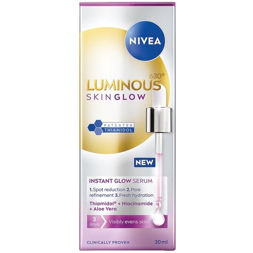 Nivea Luminous 630 Skin Glow posvetlitveni serum za obraz 30 ml Cene