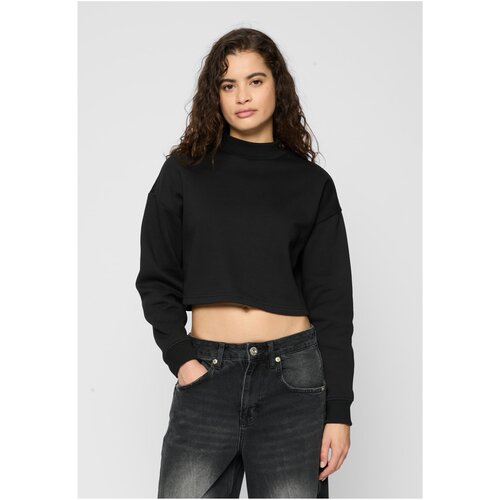 Urban Classics Women's Cropped Oversized Sweat High Neck Crew Black Cijene