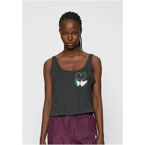 Mister Tee Ladies Kicks Love EMB Tank charcoal