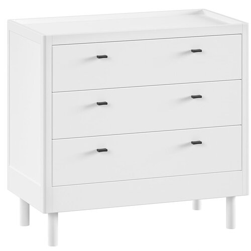 Vipack Bela otroška komoda iz masivne bukve 100x95x55 cm Forrest – Cene