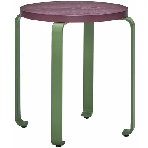Hübsch Zeleni in vijolični stolček iz jesenovega lesa Smile - Hübsch