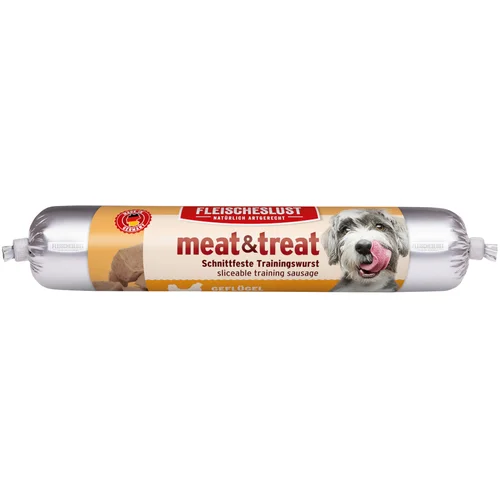 Fleischeslust meat & treat kobasica za trening - Perad 3 x 80 g