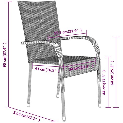  5-dijelni vrtni blagovaonski set s jastucima crni Crna Dužina stola 140 cm Slike